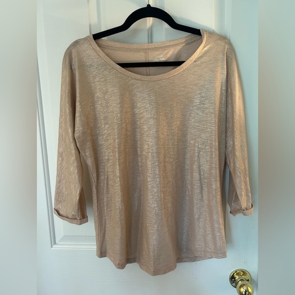 J. Crew Rose Gold Vintage Cotton T-Shirt Size Small - Picture 1 of 8